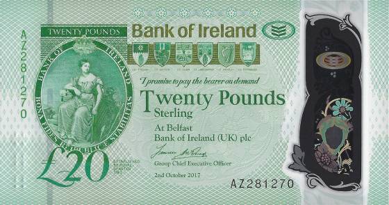 Pack Fresh UNC P-New Polymer 2017 NORTHERN IRELAND 10 Pounds DANSKE BANK 